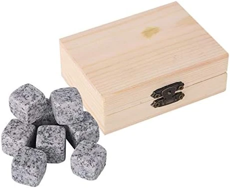 Whiskey Chiller Stones Gift Set, 9Pcs/Box Ice Stone Party Bar Reusable Granite Ice Cubes For Wine Craft Beer Whiskey Drinks Juice (Withe) 9 Whiskey Chiller Stones Gift Set, 9Pcs/Box Ice Stone Party Bar Reusable Granite Ice Cubes For Wine Craft Beer Whiskey Drinks Juice (Withe) - Image 7