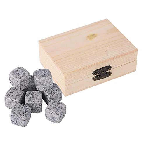 Whiskey Chiller Stones Gift Set, 9Pcs/Box Ice Stone Party Bar Reusable Granite Ice Cubes For Wine Craft Beer Whiskey Drinks Juice (Withe) 3 Whiskey Chiller Stones Gift Set, 9Pcs/Box Ice Stone Party Bar Reusable Granite Ice Cubes For Wine Craft Beer Whiskey Drinks Juice (Withe)