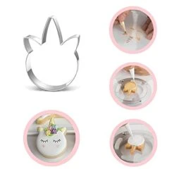 Nicorn Cookie Cutter Set-3 Inches-7 Piece-5 Unicorn Face&Head, Rainbow, Shooting Star, Fantasy Unicorn Fondant Molds For Kids Holiday Wedding Birthday Party Supplies Favors. -KitchenAid Shop 41ZdetJjryL