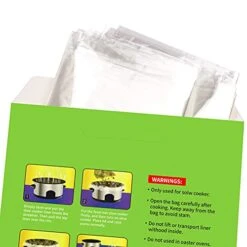 20 Count Disposable Slow Cooker Liners And Cooking Bags | Extra Large Size Fits 6-10QT Pot, 14"x 22" | Suitable For Oval & Round Pot, BPA Free (1 Pack) -KitchenAid Shop 41ZgTUq6GxL