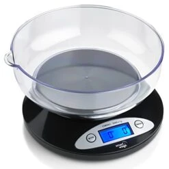 Food Kitchen Scale With Bowl,11lb X 0.1oz / 5000 X 1grams, Digital Weight Scale For Baking ,Cooking For Ounces And Grams