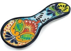 Hand Painted Ceramic Spoon Rest Kitchen Counter Top Utensil Holder For Spoons Spanish Mexican Decorations (Multi) 9 Hand Painted Ceramic Spoon Rest Kitchen Counter Top Utensil Holder For Spoons Spanish Mexican Decorations (Multi) -KitchenAid Shop 41ZjkpTtDL. AC