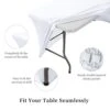White Spandex Table Cover 6 Ft, Stretch Tablecloths For Standard Folding Tables, Universal Rectangular Fitted Table Cloths For Wedding, Banquet, Party And Events -KitchenAid Shop 41Zm0Tjuz9L