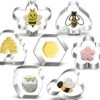 Ee Cookie Cutters Set-3 Inches-7 Piece-Bee, Beehive, Flower, Honeycomb And Honey Jar Stainless Steel Cookie Biscuit Cookie Cutters Molds For Honey Bee Party Decoration Favor