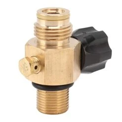 G1/2 14 Co2 Cylinder Refill Adapter, Brass Material, Max Pressure 5000PSi, Excellent Sealing, Oxidation And Rust Resistance For Co2 Filling Accessories