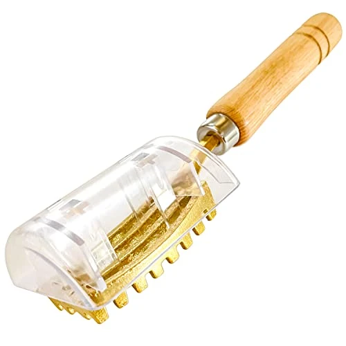 Fish Scale Remover With Box With Brass Serrated Sawtooth And Wooden Handles From Tsubame-Sanjo, Japan【Yamasan】 3 Fish Scale Remover With Box With Brass Serrated Sawtooth And Wooden Handles From Tsubame-Sanjo, Japan【Yamasan】