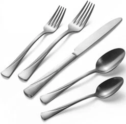 Alice 20-Piece Silverware Set Stainless Steel Flatware Set,Service For 4,Mirror Polished Cutlery Set,Dishwasher Safe 16 Alice 20-Piece Silverware Set Stainless Steel Flatware Set,Service For 4,Mirror Polished Cutlery Set,Dishwasher Safe -KitchenAid Shop 41a9Rylnh5L. AC