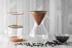 IBOU - Copper Coated Pour Over Coffee Dripper - Paperless Filter - Reusable & Ecofriendly - Honeycomb Design Dripper - Coffee Brewer - Chemex - Bodum - Carafe Compatible 10 IBOU - Copper Coated Pour Over Coffee Dripper - Paperless Filter - Reusable & Ecofriendly - Honeycomb Design Dripper - Coffee Brewer - Chemex - Bodum - Carafe Compatible -KitchenAid Shop 41a9nIvEkWL