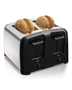 Hamilton Beach Cool Wall 4-Slice Toaster, Chrome