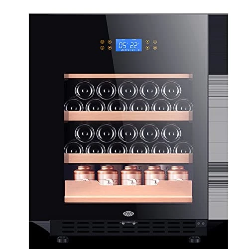 QYTECbx Freestanding Wine Cellars Wine And Beverage Refrigerator - With Glass Front Door - Beer Wine Soda And Drink Mini Fridge - Bar Drinks Fridge Dual Zone 4 QYTECbx Freestanding Wine Cellars Wine And Beverage Refrigerator - With Glass Front Door - Beer Wine Soda And Drink Mini Fridge - Bar Drinks Fridge Dual Zone - Image 2