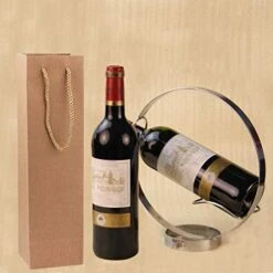 Wine Gift Bags, Sdootjewelry 50 Pack Wine Bag For Wine Bottle Gifts Premium Brown Kraft Paper Wine Bags With Handles,3.7 X 3.5 X 13.8" Wine Bottle Paper Bags, Wine Kraft Bags, Retail Bags -KitchenAid Shop 41aKmSg83uL