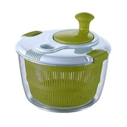 HEIMP Dryer Large 5L Salad Spinner, Lettuce Fruit And Vegetable Spinner With Lock Lid & Rotary Handle For Faster Crispy Salads Prep Kitchen Slicer (Color : A, Size : 4L)