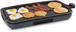 Dash Deluxe Everyday Electric Griddle With Dishwasher Safe Removable Nonstick Cooking Plate For Pancakes, Burgers, Eggs And More, Includes Drip Tray + Recipe Book, 20” X 10.5”, 1500-Watt - Aqua -KitchenAid Shop 41aRF3yi9tL. AC