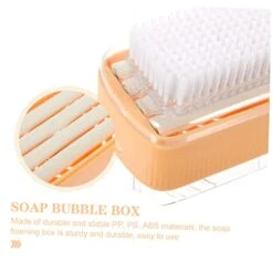 Box Roller Soap Foaming Box Travel Soap Case Travel Dispenser Soap Roller Box Soap Storage Tray Soap Foaming Holder Soap Boxes Soap Dish Foaming Holder Soap Box With Brush Pp Shelf -KitchenAid Shop 41aVs48WExL