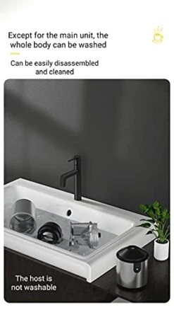 Rechargeable Portable Coffee Maker, Small Electric Coffee Bean Grinder, Three-in-one Grinding, USB Charging , Office, Home Use (Silver Gray), 2.87*2.87*9 (YX-911) -KitchenAid Shop 41aXZr4TLdL