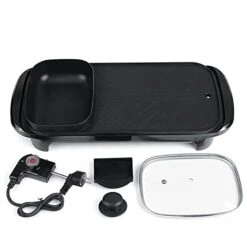 DEPILA Glass Cooking Pot Multi Functional Hot Pot, Electric Hot Pot, Household Barbecue Pot, Electric Barbecue Pan, Non Stick Electric Barbecue Pan Pot 8 DEPILA Glass Cooking Pot Multi Functional Hot Pot, Electric Hot Pot, Household Barbecue Pot, Electric Barbecue Pan, Non Stick Electric Barbecue Pan Pot -KitchenAid Shop 41aYZpKpr7L 1