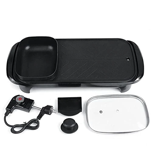 AYMAYA Soup Pot, Multi Functional Hot Pot, Electric Hot Pot, Household Barbecue Pot, Electric Barbecue Pan, Non Stick Electric Barbecue Pan 5 AYMAYA Soup Pot, Multi Functional Hot Pot, Electric Hot Pot, Household Barbecue Pot, Electric Barbecue Pan, Non Stick Electric Barbecue Pan - Image 3