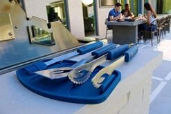 Gnite Silicone Grilling Trivet Is A 100% Nonslip Silicone Tool That Holds Tongs, Spatula & BASTING Brush Preventing Them From Contamination On The Grill's Surface And Also Keeps Your Grill Clean. -KitchenAid Shop 41aZfKSxdKS