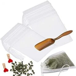 Tea Filter Bags With Free Tea Spoon, Safe & Natural Material, Disposable Tea Infuser For Loose Leaf Tea, Coffee, Spice, Herbs (300 PCS) 15 Tea Filter Bags With Free Tea Spoon, Safe & Natural Material, Disposable Tea Infuser For Loose Leaf Tea, Coffee, Spice, Herbs (300 PCS) -KitchenAid Shop 41aaZ4LYkbL. AC