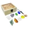 Crystal Home Children's Yoga Chakra Decoration Ore Adult Stone Seven Natural Specimens Chakra Colorful Gift Gifts Collection Stone Ore Rough Education Pimple Popping Toy (Multicolor, One Size) -KitchenAid Shop 41adZIGFF9L