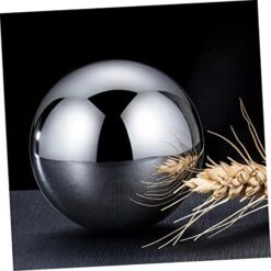 EMOTON 2pcs Round Ice Pellets Stainless Ice Block Wine Stones Metal Whiskey Balls Whiskey Ice Cube Whiskey Stones Stainless Steel Cubes Puck Stainless Steel Silver Drinks Round Ice Cube -KitchenAid Shop 41adrrgyPrL