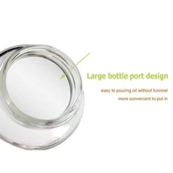 Fire 17Oz Oil And Vinegar Dispenser Set Cruets Glass Lead-Free Glass Bottle With Degree Scale For Kitchen Cooking, 2pcs 12 Fire 17Oz Oil And Vinegar Dispenser Set Cruets Glass Lead-Free Glass Bottle With Degree Scale For Kitchen Cooking, 2pcs -KitchenAid Shop 41af28qM54L