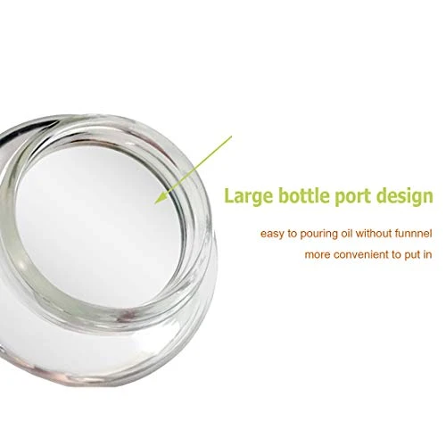 Fire 17Oz Oil And Vinegar Dispenser Set Cruets Glass Lead-Free Glass Bottle With Degree Scale For Kitchen Cooking, 2pcs 6 Fire 17Oz Oil And Vinegar Dispenser Set Cruets Glass Lead-Free Glass Bottle With Degree Scale For Kitchen Cooking, 2pcs - Image 4