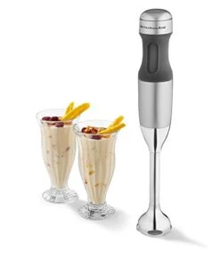 KitchenAid KHB2351CU 3-Speed Hand Blender - Contour Silver, 8 Inches -KitchenAid Shop 41alPlLu53L