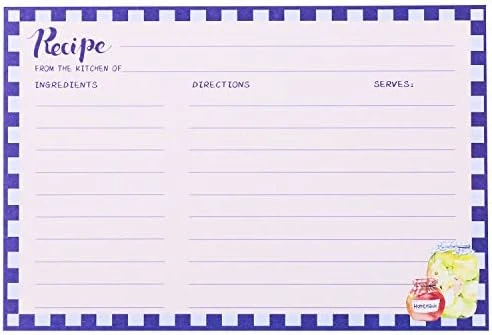 Recipe Cards 4x6 Inch, Cut Thicken Card Stock Double Sided Recipe Cards, 50-Pack (Flower) 10 Recipe Cards 4x6 Inch, Cut Thicken Card Stock Double Sided Recipe Cards, 50-Pack (Flower) - Image 8