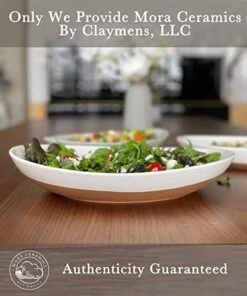 Ora Ceramic Large Serving Bowls- Set Of 2 Oval Platters For Entertaining. Modern Kitchen Dishes For Dinner, Fruit, Salad, Turkey, Etc. Oven, Dishwasher Safe, 55 / 35 Oz, 13.5" / 11.8" - Vanilla White -KitchenAid Shop 41an9kDQTWL