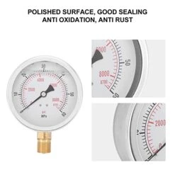 TOPINCN CO2 Cylinder Pressure Gauge, M20x1 8700psi Carbon Dioxide Pressure Gauge CO2 Tank Soda Maker Accessories For Filling Soda Tank -KitchenAid Shop 41aqCuDd6JL