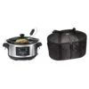 Hamilton Beach Portable 6-Quart Set & Forget Digital Programmable Slow Cooker With Temperature Probe & Travel Case & Carrier Insulated Bag For 4, 5, 6, 7 & 8 Quart Slow Cookers -KitchenAid Shop 41b4xftDktL