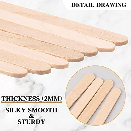 2000 Pcs Individually Wrapped Wooden Coffee Stirrers, Disposable Coffee Stir Sticks Round End Coffee Sticks Bulk Wood Stirrers For Coffee Cocktail Hot Drinks Restaurant Bar Home Office (5.5 Inch) 4 2000 Pcs Individually Wrapped Wooden Coffee Stirrers, Disposable Coffee Stir Sticks Round End Coffee Sticks Bulk Wood Stirrers For Coffee Cocktail Hot Drinks Restaurant Bar Home Office (5.5 Inch) - Image 2