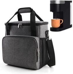 Coffee Maker Storage Bag,Waterproof Travel Carrying Organizer Case,Suitable For Kering Coffee Machines And Other Accessories,Dustproof Tote Bag With Shoulder Strap Black -KitchenAid Shop 41bRZmb319L. AC