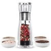 TR-PM001 Salt Professional Stainless Steel Manual Pepper Grinder Mill With Rotate Tab And Refillable, Fits In Home, Kitchen, BBQ, Acrylic, Transparent -KitchenAid Shop 41bTEciHT9L