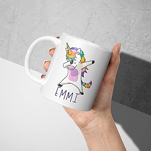 Personalized Coffee Mugs, Dabbing Unicorn Coffee Mug With Name, 11 Oz - Gifts For Women, Gifts For Kids, Birthday Gifts, Christmas Gifts, Tazas Personalizadas, Monogram Novelty Mug, Great Gift Idea 6 Personalized Coffee Mugs, Dabbing Unicorn Coffee Mug With Name, 11 Oz - Gifts For Women, Gifts For Kids, Birthday Gifts, Christmas Gifts, Tazas Personalizadas, Monogram Novelty Mug, Great Gift Idea - Image 4