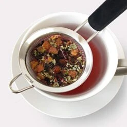 Set Of 3 Stainless Steel Fine Mesh Strainers Graduated Sizes 3.38", 5.5", 7.87" Strainer Wire Sieve Sifter With Insulated Handle For Kitchen Gadgets Tools - New Home Kitchen Essentials -KitchenAid Shop 41bpbL9mlXL