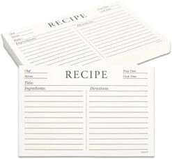 4x6 Recipe Cards Double Sided, 50 Count Recipe Cards 4x6 Inches Double Sided, Thick Cardstock 4x6 Recipe Card For Bridal Shower Fits In Recipe Box, Card Binder Gifts For Wedding Housewarming Gifts -KitchenAid Shop 41brTQj4p0L. AC 1