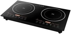 Digital Induction Cooktop,2400W 110V Double Burners Electric Stove, Countertop Burner With Legs, Induction Cooker Vitro Ceramic Glass Black Surface For Cast Iron Pan (1200W+1200W) 12 Digital Induction Cooktop,2400W 110V Double Burners Electric Stove, Countertop Burner With Legs, Induction Cooker Vitro Ceramic Glass Black Surface For Cast Iron Pan (1200W+1200W) -KitchenAid Shop 41bukv9xPKL. AC