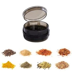 Yce Polycarbonate 2-Piece Herb & Spice Grinder With Storage Chamber (Black) 11 Yce Polycarbonate 2-Piece Herb & Spice Grinder With Storage Chamber (Black) -KitchenAid Shop 41c049mGwuL