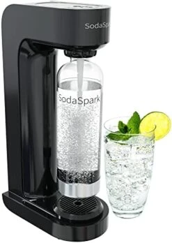 Maker With BPA Free Bottle - CO2 Powered One Touch Fizz Control - Fresh Sparkling Water Maker - Homemade Sparkle Seltzer Soda Streaming Machine, Carbonated Water Machine For Home [C02 NOT INCLUDED] -KitchenAid Shop 41c6k2mE87L. AC