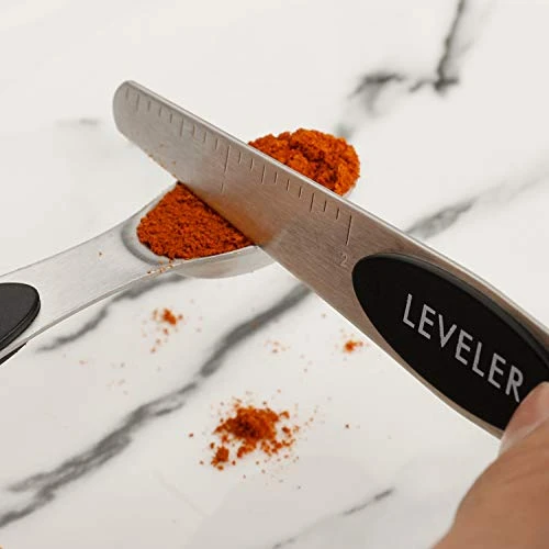 Magnetic Measuring Spoons Set Of 7 Stainless Steel Double Sided Nesting Teaspoon Tablespoon For Measuring Dry Liquid Ingredients 6 Magnetic Measuring Spoons Set Of 7 Stainless Steel Double Sided Nesting Teaspoon Tablespoon For Measuring Dry Liquid Ingredients - Image 4