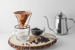 IBOU - Copper Coated Pour Over Coffee Dripper - Paperless Filter - Reusable & Ecofriendly - Honeycomb Design Dripper - Coffee Brewer - Chemex - Bodum - Carafe Compatible 11 IBOU - Copper Coated Pour Over Coffee Dripper - Paperless Filter - Reusable & Ecofriendly - Honeycomb Design Dripper - Coffee Brewer - Chemex - Bodum - Carafe Compatible -KitchenAid Shop 41cR7JTQEBL