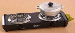 MUSA USA GAU-80306 Electric Double Burner 1750-Watts , Black -KitchenAid Shop 41cUZsoPOAL