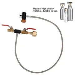 Yosoo Health Gear CGA-320 CO2 Cylinder Refill Adapter With Hose CO2 Refill Adapter Connector For Filling Soda Tank 24 Without Gauge 24 Inch 36 Inch (36 Inches Long With Pressure Gauge) -KitchenAid Shop 41cbW67mlTL