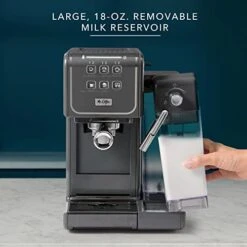 Mr. Coffee® ® One Touch CoffeeHouse+ Espresso, Cappuccino, And Latte Maker,530 Ml, Grey 12 Mr. Coffee® ® One Touch CoffeeHouse+ Espresso, Cappuccino, And Latte Maker,530 Ml, Grey -KitchenAid Shop 41cbwCfPASL