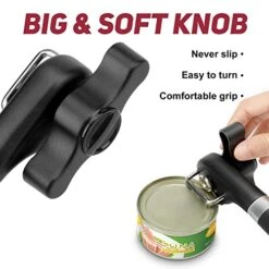 Safe Cut Can Opener, Manual Can Opener, Smooth Can Edge, Food Grade Stainless Steel Cutting Blade For Kitchen & Restaurant -KitchenAid Shop 41cchyOITbL