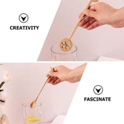 Reusable Coffee Stirrers Wooden Long Stirring Spoon Set: 2Pcs Coffee Stirring Spoon Wooden Mixing Spoon Long Honey Stirring Spoon Kitchen Utensils Coffee Stirrers Holder -KitchenAid Shop 41ccqFJ8G5L