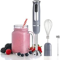 Immersion Hand Blender- Handheld Immersion Blender With Egg Whisk And Milk Frother Attachments, 2 Speed Blender, 500 Watts, Stainless Steel Blade (Cream) -KitchenAid Shop 41cgzRCfzgL. AC