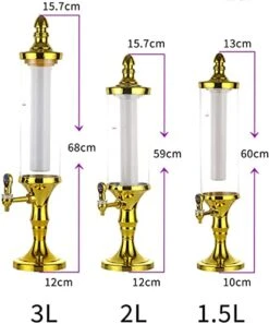 Beer Dispenser Drinks Dispenser Beer Dispenser,beer Keg Tower Dispenser,1.5l/2l/3l Clear Beverage Dispenser,with Colorful Lights And Removable Ice Tube,for Bar,party,restaurant,ktv,barbecue Restaurant -KitchenAid Shop 41clz35LsVL